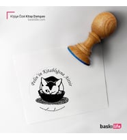 Kişiye Özel Kitap Damgası Kitap Mührü Kaşe Kitap Mühür Özel Damga 143