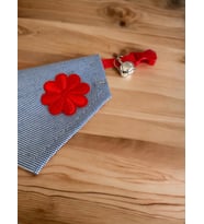 Red Flower Kedi Bandana, Fular, Kedi Kıyafeti Kedi Elbisesi, Kedi Tasması (Karışık)