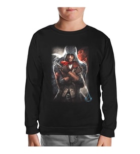 Assassin's Creed - Arno 2 Siyah Çocuk Sweatshirt