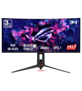 ASUS ROG Swift OLED PG34WCDN 34 inç 360Hz 0.03ms UWQHD Adaptive Sync QD-OLED Kavisli Gaming Monitör