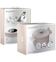 Berghoff Leo Phantom Kapaklı Yapışmaz Derin Tencere 24 Cm Ve Kızartma Tavası 24 Cm Latte (Çok Renkli)