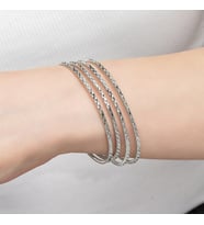 Kristal Model 7,50 gr Gümüş Ajda Bilezik