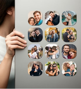 Kişiye Özel Ahşap Fotoğraflı UV Baskılı Magnet