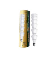 Delta Badminton Topu 6 Adet - Mantar Basli Badminton Malzemeleri SCM-602 Beyaz