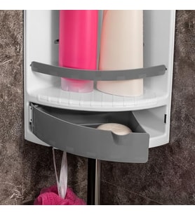 Banyo Köşesi Banyo Duşakabin Rafı Çekmeceli Raf