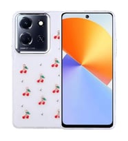 Coverzone ?nfinix Note 30 5G ile uyumlu K?l?f Airbag K�?eli 2mm Kamera �?k?nt? Korumal? Simli ?effaf Bask?l? Z-Kutup Kapak Kiraz