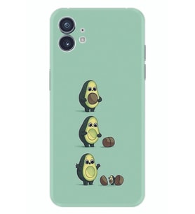 Nothing Phone 2 Kılıf Desenli Silikon Avokadılar 1352