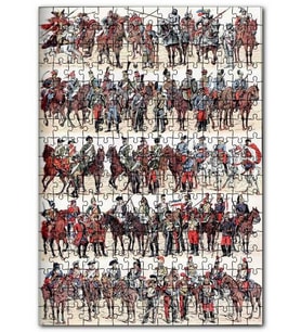 Cakapuzzle Askeri Mühimmat ve Üniformaların Evrimi Puzzle Yapboz MDF (Ahşap) (120 Parça)