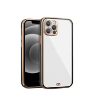 iPhone 14    Pro    Arka kapak Kılıf  Siyah      kenarlı  rose