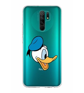 Xiaomi Redmi 9 Uyumlu Kapak Donald Duck Tasarımlı Şeffaf Silikon Kılıf