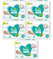 Prima Islak Havlu Mendil Hassas Ciltler İçin Bitki Bazlı Kokusuz (15 Li Set) (5PK*3) 780 Yaprak
