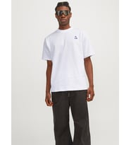Jack & Jones Erkek Bisiklet Yaka Baskılı T-shirt - 12258622 (Turuncu)