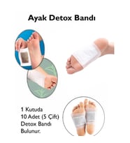Detox Ayak Bandı Toksin Ayak Bantı Ayak Detoks Bandı Ayak Detoksu 10 Adet Detox Bant 5 Çift (Doğal Beyaz)