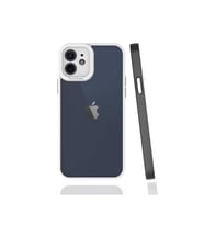 Apple iPhone 12 Uyumlu Kılıf Zore Mima Kapak (Siyah)