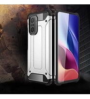 Xiaomi Poco F3 ile uyumlu Çİft Katman Koruyucu Crash Military Tank Kılıf - Gold