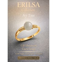 Sertifikalı Cilt Hassasiyeti Enerji Yüzüğü – Ay Taşı Ayarlanabilir Gold İnce Yengeç Terazi Burç (Çok Renkli)