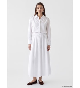 LCW Modest Beyaz Beli Lastikli Kloş Etek