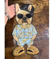 38X19 CM 3 BOYUTLU BULDOG ENTEL KÖPEK ARMA TİŞÖRT KOT ARMA DİKİŞ APLİKE