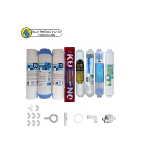 Purefer Açık kasa çift sedimentli Sertifikalı 8li Orijinal Lg Kuno mebran 4lü mineral+B12+detox