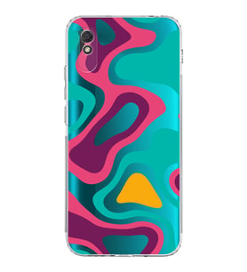 Xiaomi Redmi 9A  Kamera Korumalı Kapak Renkli Desen Tasarımlı Şeffaf  Kılıf