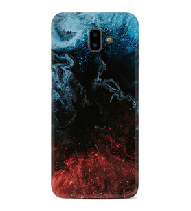 Samsung J6 Plus J7 Prime J7 Pro M20 Kılıf Desenli Silikon Red Blue Black Abstact 1386