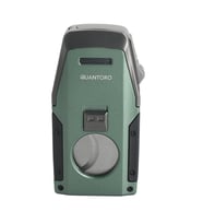 Quantoro Çift Torch Pürmüz Düz Kesici/Delicili Yeşil Metal Puro Çakmağı - TRZ1124