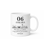 Kişiye Özel Plaka Kodlu Şehir İsimli Memleket Hasreti Kupa Bardak Hediye