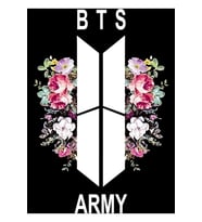 Bts Güzel Çiçek Tablo Ahşap Poster Dekoratif Kod2164
