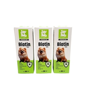 3 Kutu Köpekler İçin Biotin/Kolajen/Omega 3-6 50 ml