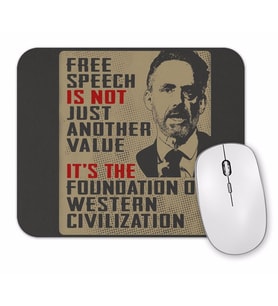 Free Speech Famous Quote Jordan Peterson Mouse Pad