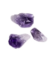 Sertifikalı Ham Doğal Ametist Taşı Kütle - Diş (3-4 Cm) (Çok Renkli)