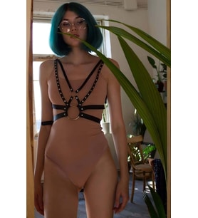 Mulvxbrf Brf02 Göğüs Üzeri Şık Deri Harness - Brf884 (Mulvix)