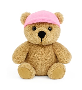 Harika Peluş 20 cm Şapkalı Çiçek Ayıcık – Peluş Hediye Oyuncak – Sevgiliye ve Özel Günlere Özel (Pembe)