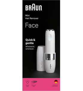 Braun Mini Yüz Tüy Alma Cihazı, Hızlı Ve Nazik, Fs1000, Beyaz