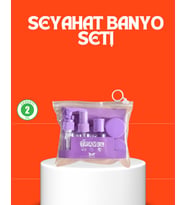 Northcity 5 Parça Pratik Seyahat Kişisel Bakım Seti - Şişe, Sprey & Krem Kutulu
