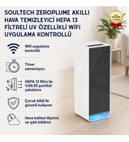 Zeroplume Akıllı Hava Temizleyici HEPA 13 Filtreli UV Özellikli WiFi Uygulama Kontrollü