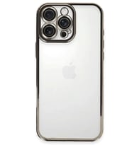 Newface Apple iPhone 16 Pro Kılıf Razer Lensli Silikon - Titanyum Gri