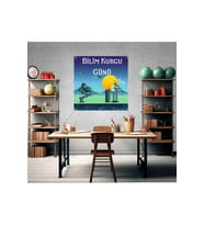 Bilim Kurgu Günü Fotoğraf Panosu Branda 100x100