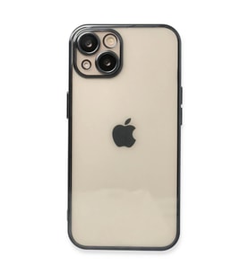 Apple iPhone 13 Kılıf Razer Lensli Silikon - Siyah