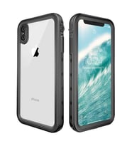 Uyumlu Model Apple iPhone XS Max 6.5 Kılıf Toz Kir Su Geçirmez Kapak (Siyah)