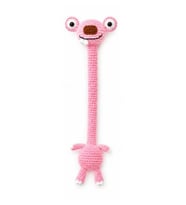 Açık Pembe Sid Charm Direksiyon ve Çanta Süsü Amigurumi Organik Oyuncak