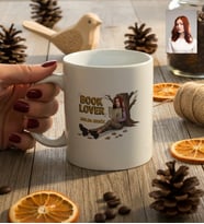 Kişiye Özel Karikatürlü Book Lover Kupa Bardak Doğum Günü Hediyesi