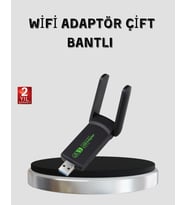 1200 Mbps Dual Band WiFi Adaptör – 5.8G &amp; 2.4G Çift Antenli