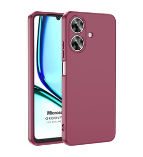 Microsonic Realme Note 60 Kılıf Groovy Soft Mor (Mor)