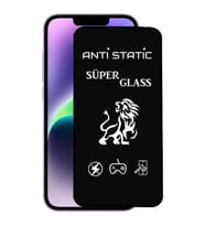 Apple Uyumlu   iPhone 14 Anti Static Toz Tutmayan Çerçeveli Ekran Koruyucu Cam
