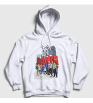 Presmono Unisex Beyaz The Big Bang Theory Kapüşonlu Sweatshirt 181947tt