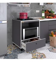 Kenzlife ocak dolabı piraye gri 85*70*60 XLARGE çekmeceli hazır mutfak ankastre gömme ocak için