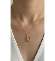 Luxury Güneş Mix Kolye 925 ayar (Gold)