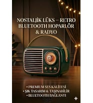 MCG SONX Nostaljik Retro Bluetooth  - FM Radyo, USB ve Bluetooth Kablosuz Hoparlör