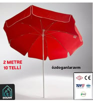 Güneş Plaj Şemsiyesi  2 Metre 10 Telli